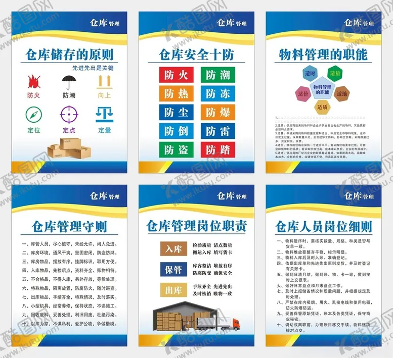 编号：53213504011430582987【酷图网】源文件下载-仓库管理制度展板海报
