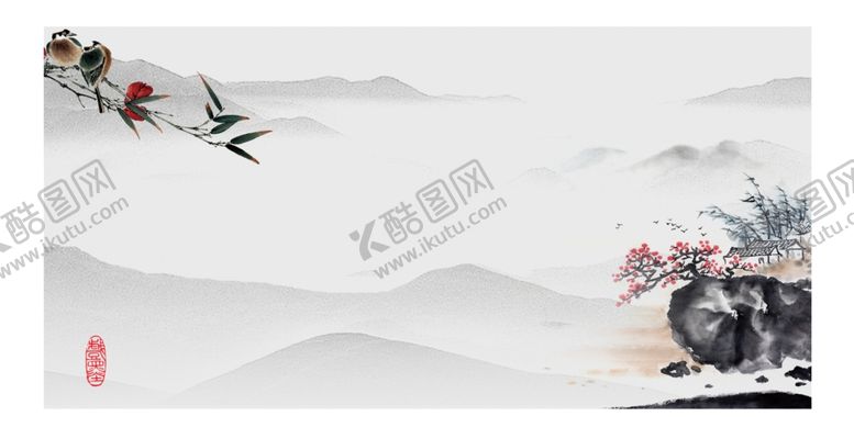 编号：99851010220611165630【酷图网】源文件下载-中国风水墨画
