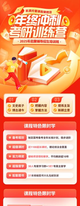 年终冲刺班教育长图