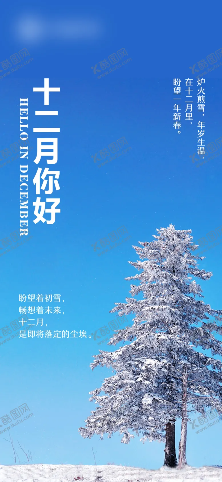编号：76040211302150391253【酷图网】源文件下载-十二月海报