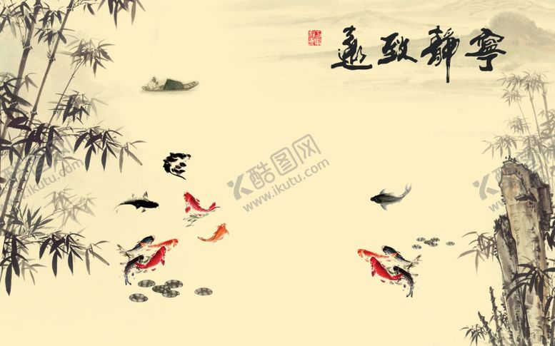 编号：37743406261546055206【酷图网】源文件下载-水墨背景墙
