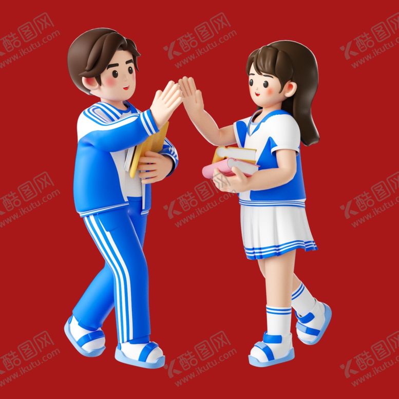编号：39917602191506014892【酷图网】源文件下载-手绘卡通学生