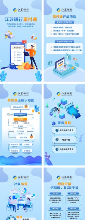 银行票付通H5系列海报