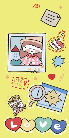 卡通女孩图案手机壳