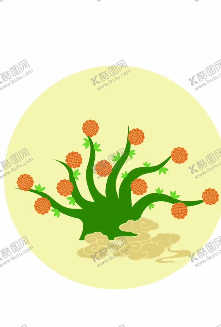 编号：45625307140137234395【酷图网】源文件下载-月饼树