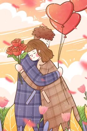 情人节2021214插画214