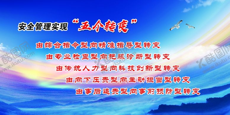 编号：17070506301416577367【酷图网】源文件下载-安全管理实现“五个转变”