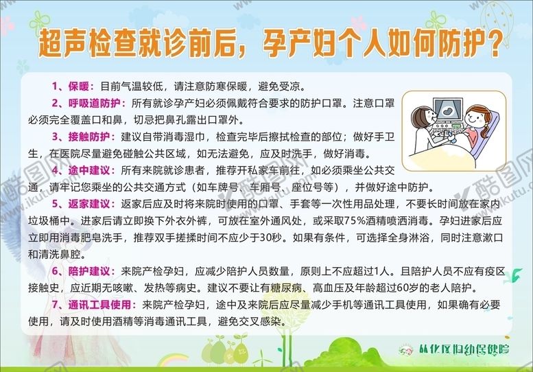编号：34102107120919369033【酷图网】源文件下载-超声检查就诊前后