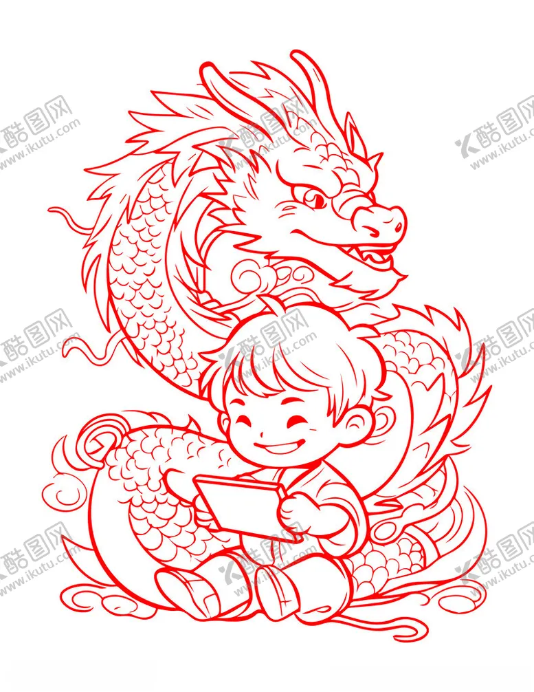 编号：69419402082231285431【酷图网】源文件下载-卡通龙
