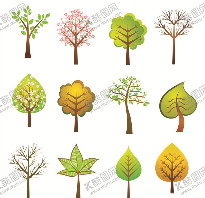 编号：27146909162334161118【酷图网】源文件下载-矢量卡通大树