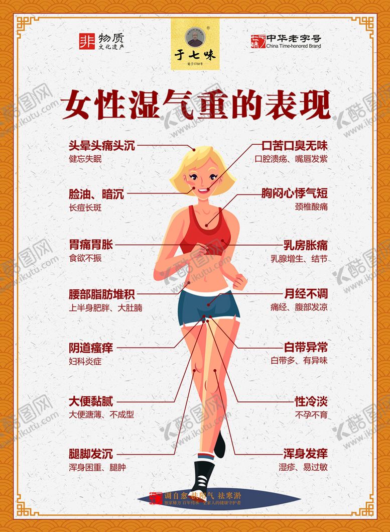 编号：35158701132311035668【酷图网】源文件下载-中医健康-女性湿气重 非转曲
