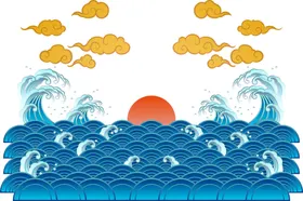 花纹装饰线条描雕图案镂空