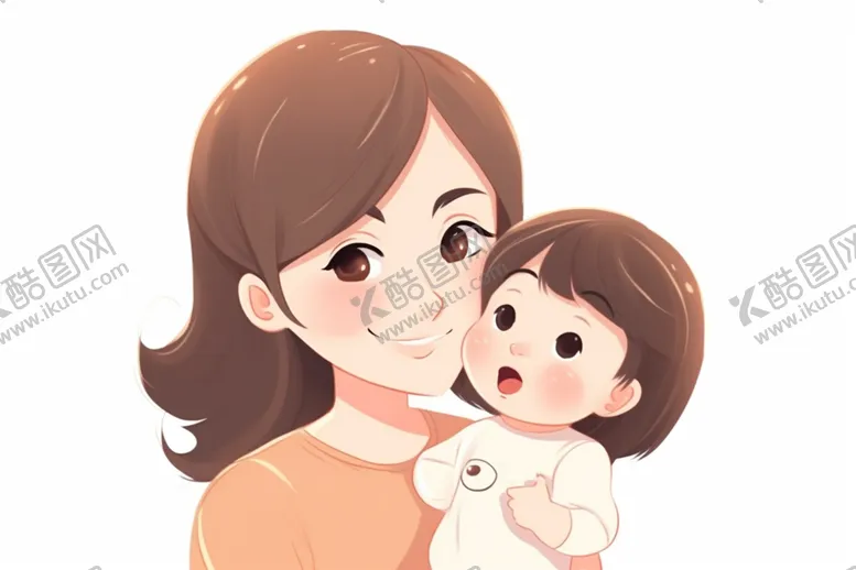 编号：13513502250941359982【酷图网】源文件下载-卡通动漫母爱插画