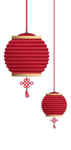 灯笼喜庆水粉喜庆素材