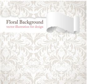 唯美花纹底纹背景墙纸图片