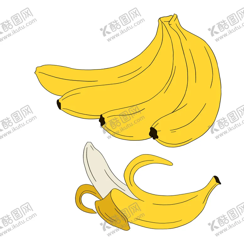 编号：36674310220222524591【酷图网】源文件下载-香蕉卡通画