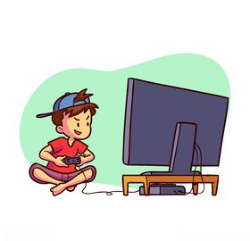 矢量卡通休闲人物