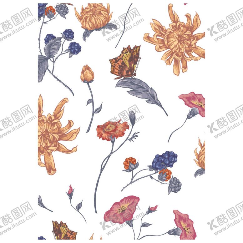 编号：86875410170505396333【酷图网】源文件下载-花卉图案