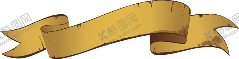 编号：23209104300930547680【酷图网】源文件下载-金黄色丝带