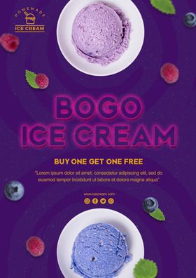 冰淇淋海报