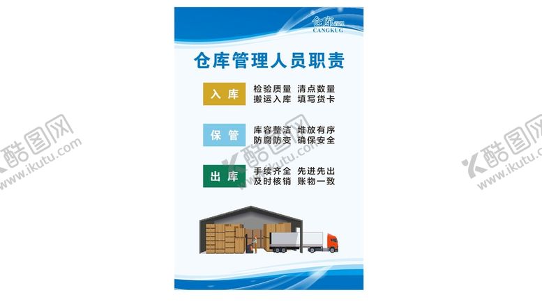 编号：68475001170226508051【酷图网】源文件下载-仓库管理人员的职责