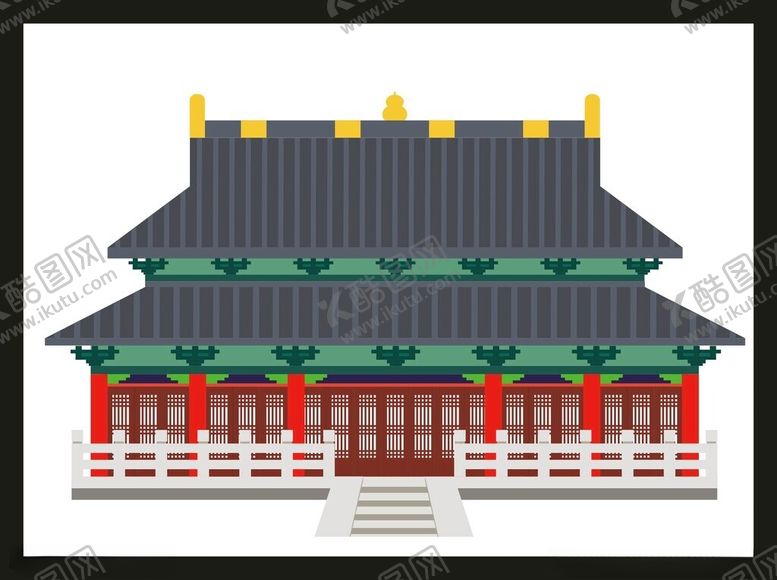 编号：98645502060148506087【酷图网】源文件下载-手绘古典建筑