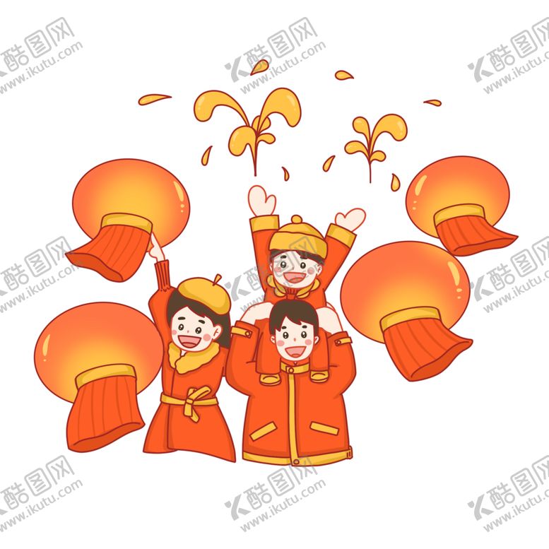 编号：89017402070202252450【酷图网】源文件下载-2022虎年新年春节过年场景