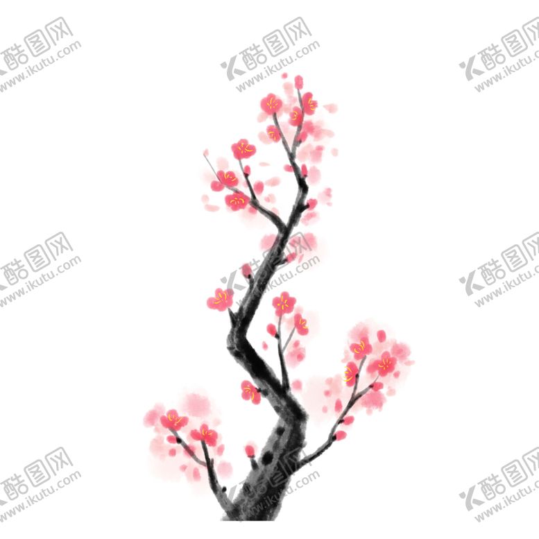 编号：74576809290756195020【酷图网】源文件下载-中国风水墨梅