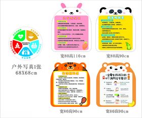 幼儿园卡通动物背景墙