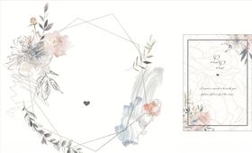 婚礼迎宾牌结婚字母花纹