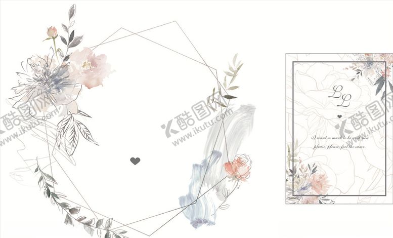 编号：48438107050306299388【酷图网】源文件下载-婚礼迎宾牌结婚字母花纹