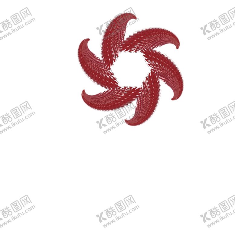 编号：86589510240106009253【酷图网】源文件下载-旋转图案红色花纹设计