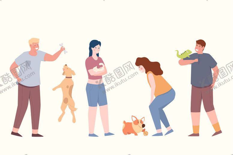 编号：85666301310901203585【酷图网】源文件下载-人和宠物