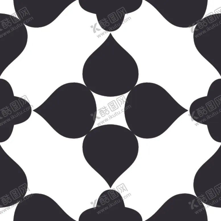 编号：21118209101707542328【酷图网】源文件下载-黑白简约花纹图案设计