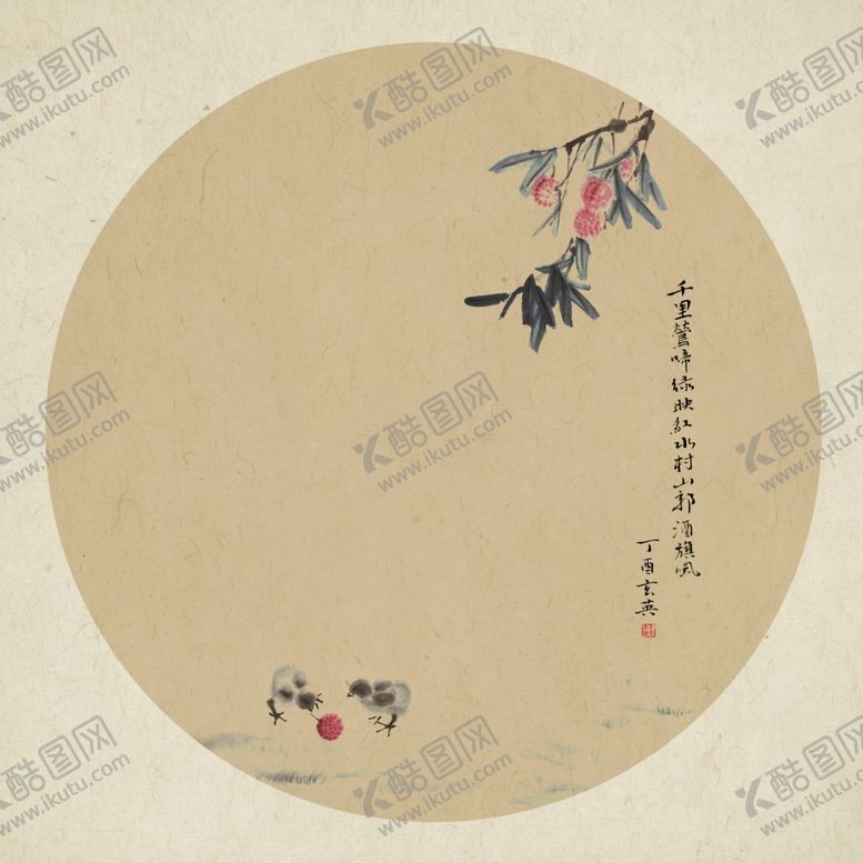 编号：32607405040418382140【酷图网】源文件下载-中国风水墨山水怀旧工笔梅花