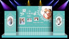 婚礼现场舞台迎宾区场景布置