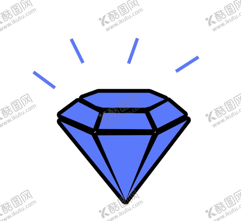 编号：42451110212135126856【酷图网】源文件下载-手绘钻石宝石水晶珠宝免扣素材