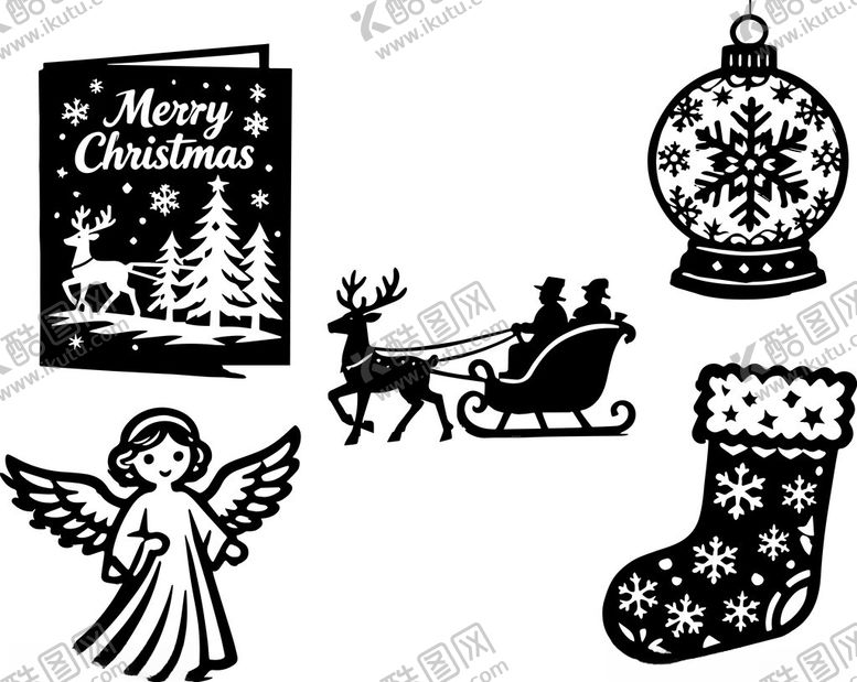 编号：91809004031332439762【酷图网】源文件下载-圣诞元素图标集合