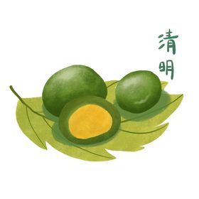 清明青团素材