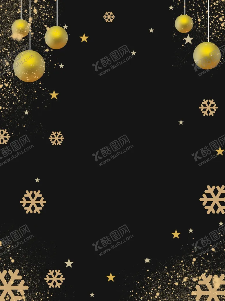 编号：85682206250008497887【酷图网】源文件下载-黑金圣诞