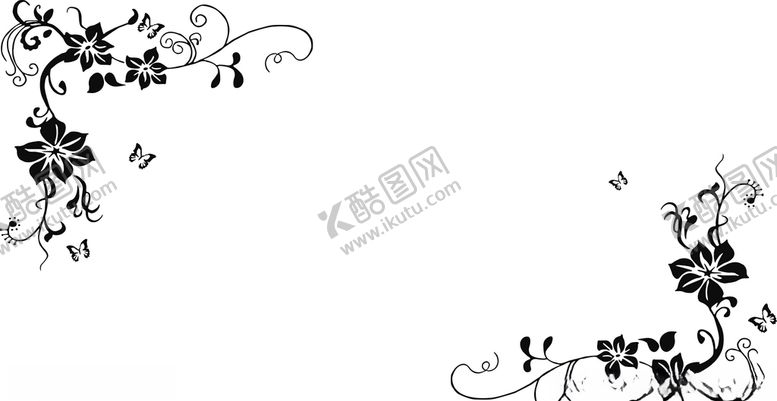 编号：55842409190817461875【酷图网】源文件下载-对角花蝴蝶