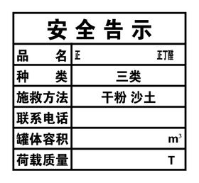 安全告示