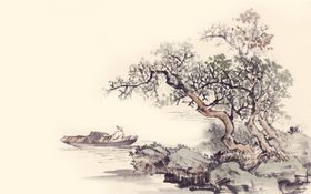 水墨树