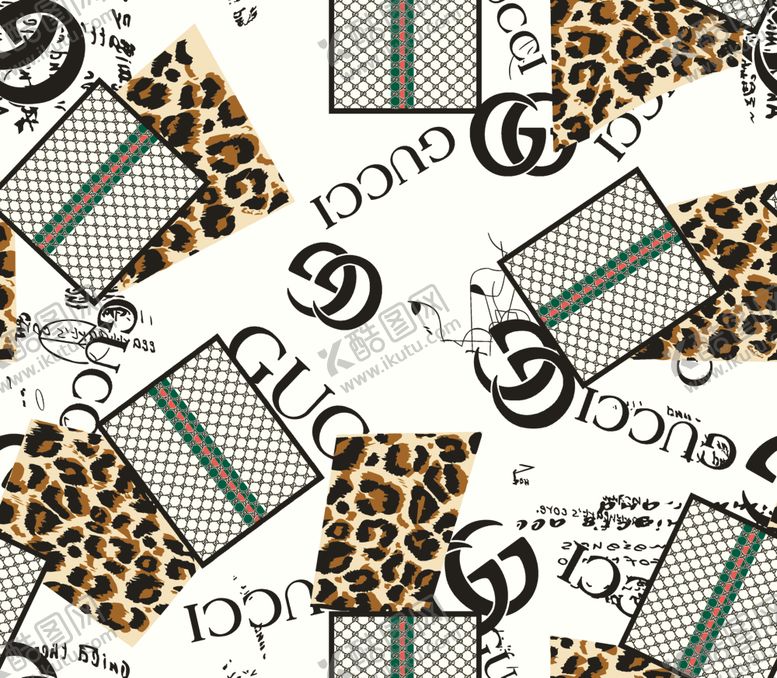 编号：30457609211347111981【酷图网】源文件下载-古驰豹纹