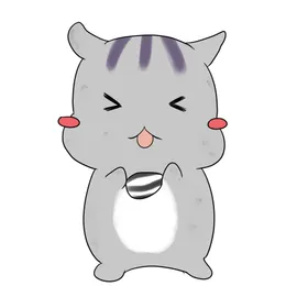 手绘卡通猫图片线稿铲屎官风格可爱