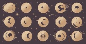 日月星辰艺术图标