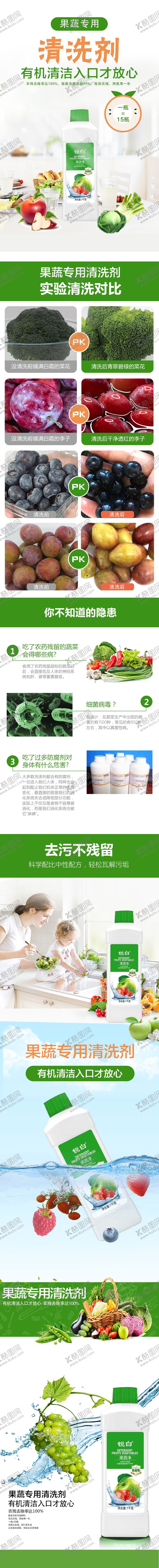 编号：96460604170616305052【酷图网】源文件下载-果蔬去污详情页