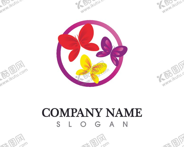 编号：83995610151509138957【酷图网】源文件下载-蝴蝶logo