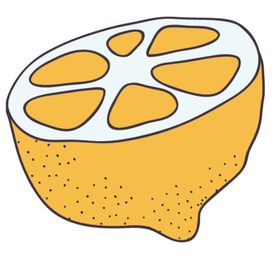 夏日柠檬冷饮插画