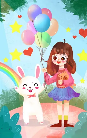 儿童节海报展架促销小学